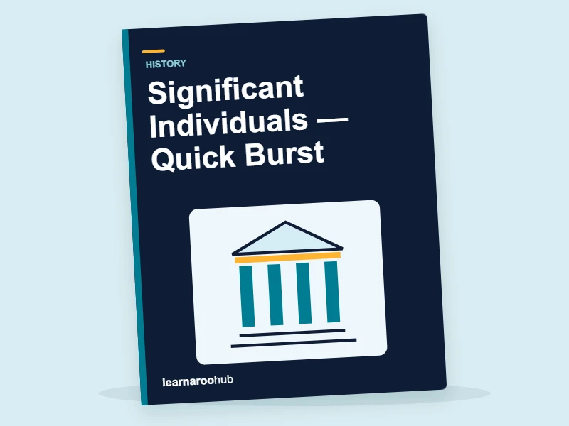 KS1 History: Significant Individuals — Quick Burst — activity book cover