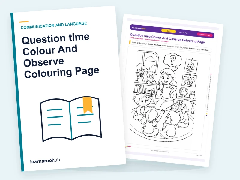 Question time Colour And Observe Colouring Page — colouring sheets cover