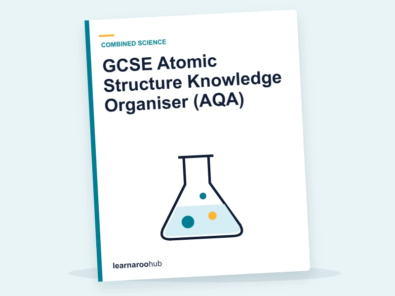 GCSE Atomic Structure Knowledge Organiser (AQA) — printable / pdf cover