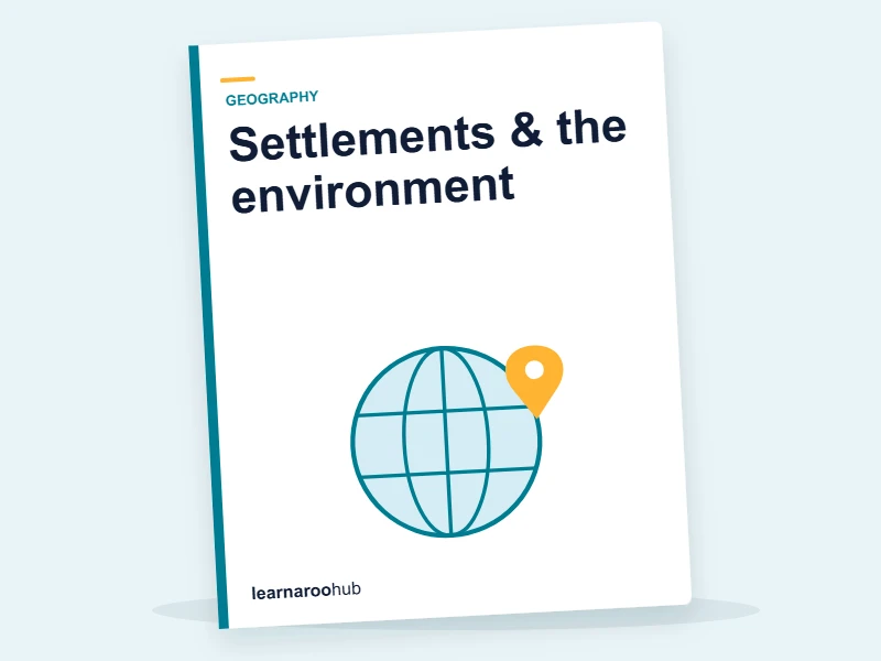 KS2 Geography — Module 6: Settlements & the environment — e-learning module cover