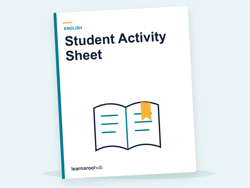 KS1 Spelling Rules: Student Activity Sheet — printable / pdf cover