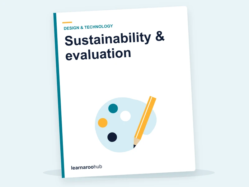 GCSE D&T — Module 6: Sustainability & evaluation — e-learning module cover