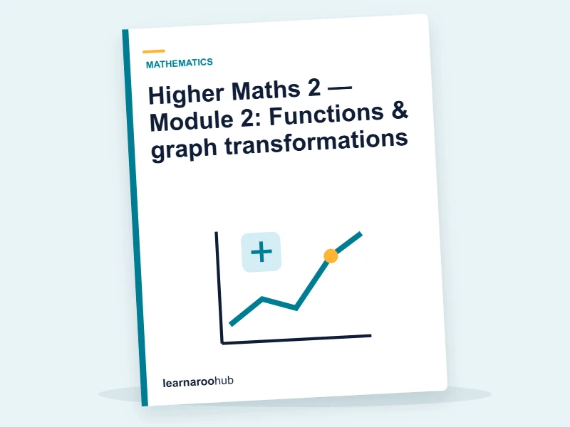 Higher Maths 2 — Module 2: Functions & graph transformations — e-learning module cover