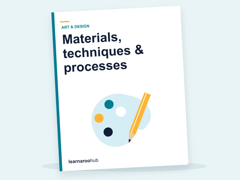 GCSE Art & Design — Module 6: Materials, techniques & processes — e-learning module cover