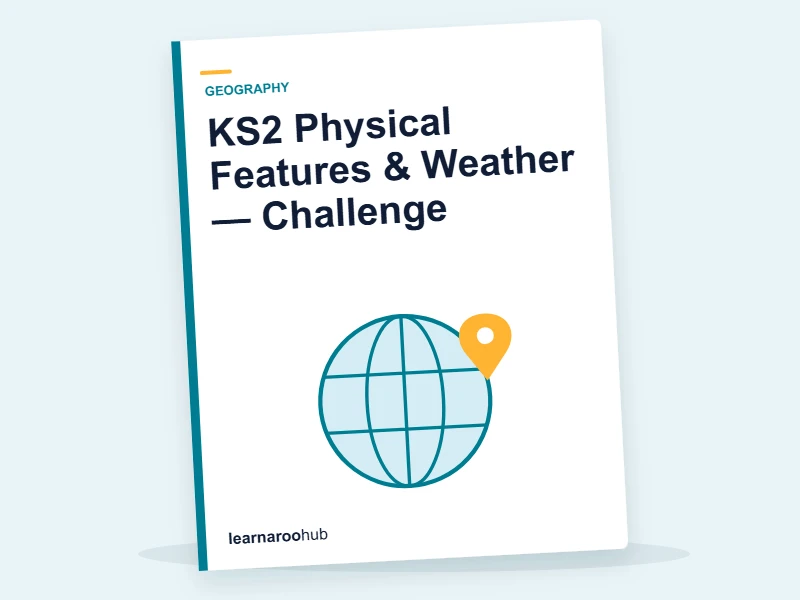 KS2 Physical Features & Weather — Challenge — quiz cover