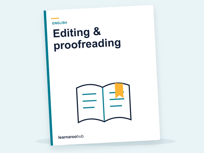 KS2 English — Module 6: Editing & proofreading — e-learning module cover