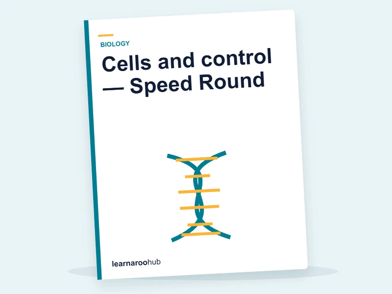 Cells and control — Speed Round — quiz cover
