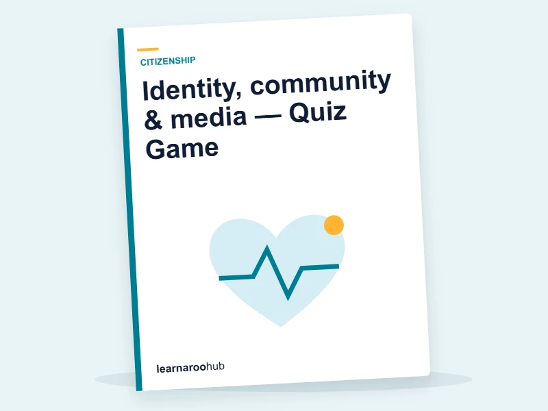 Identity, community & media — Quiz Game — quiz cover