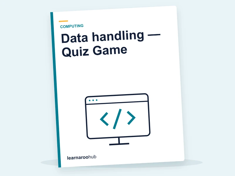Data handling — Quiz Game — quiz cover