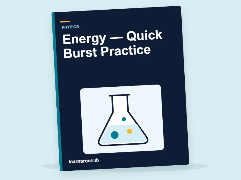 GCSE Physics: Energy — Quick Burst Practice — activity book cover