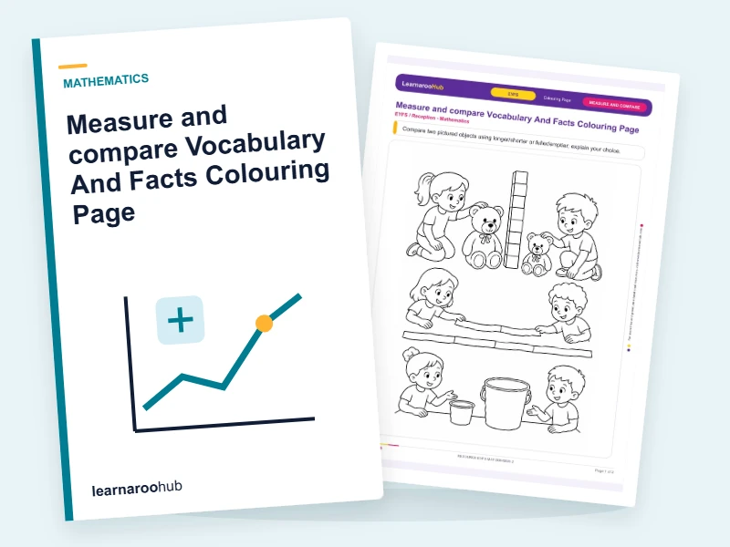 Measure and compare Vocabulary And Facts Colouring Page — colouring sheets cover