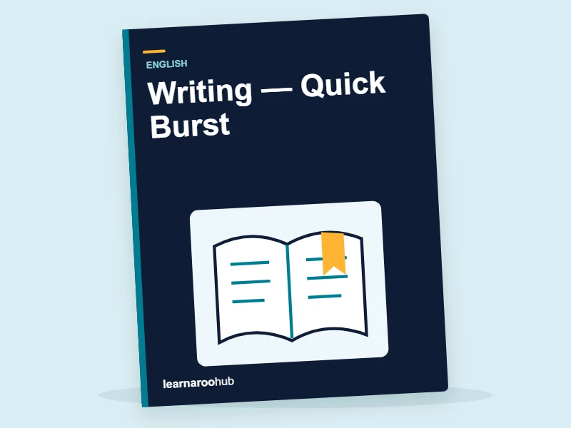 KS3 English: Writing — Quick Burst — activity book cover