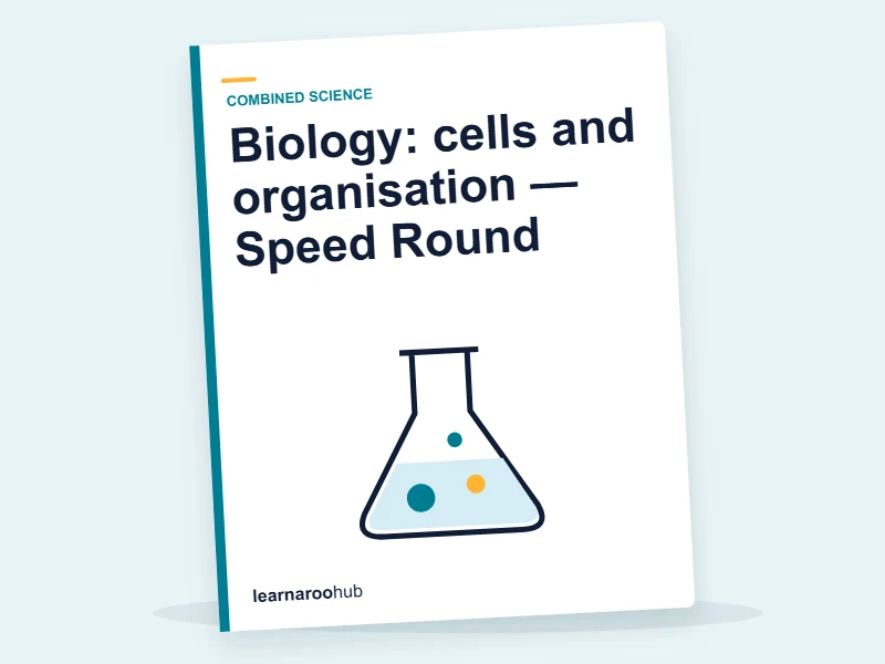 Biology: cells and organisation — Speed Round — quiz cover