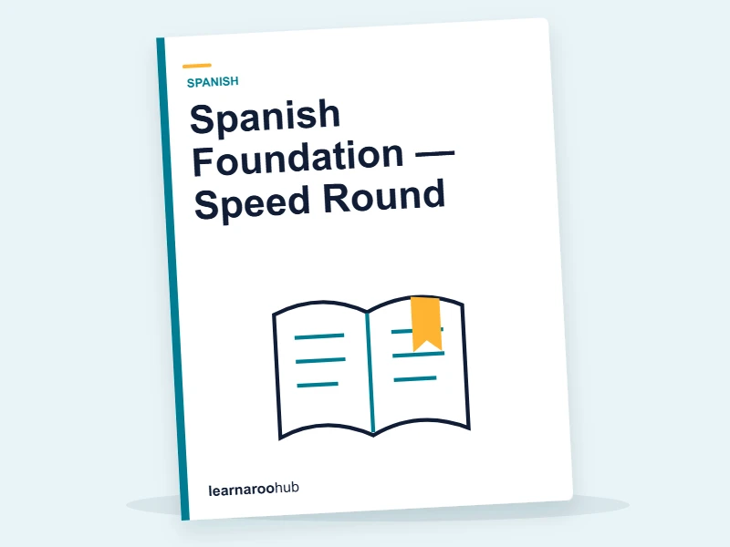 Spanish Foundation — Speed Round — quiz cover