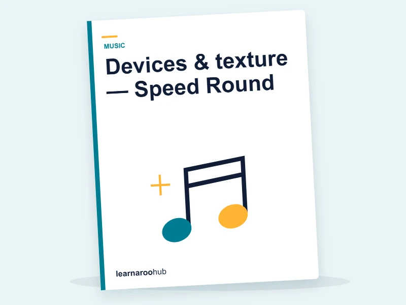 Devices & texture — Speed Round — quiz cover