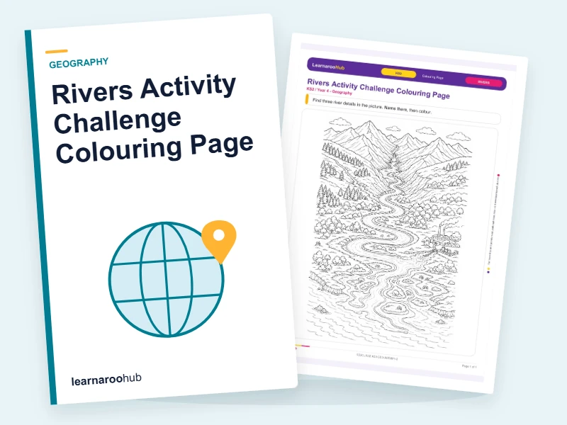 Rivers Activity Challenge Colouring Page — colouring sheets cover