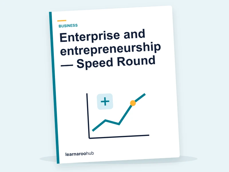 Enterprise and entrepreneurship — Speed Round — quiz cover