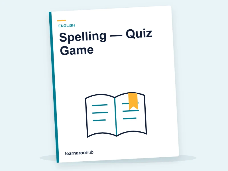 Spelling — Quiz Game — quiz cover