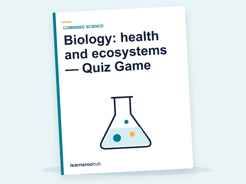 Biology: health and ecosystems — Quiz Game — quiz cover