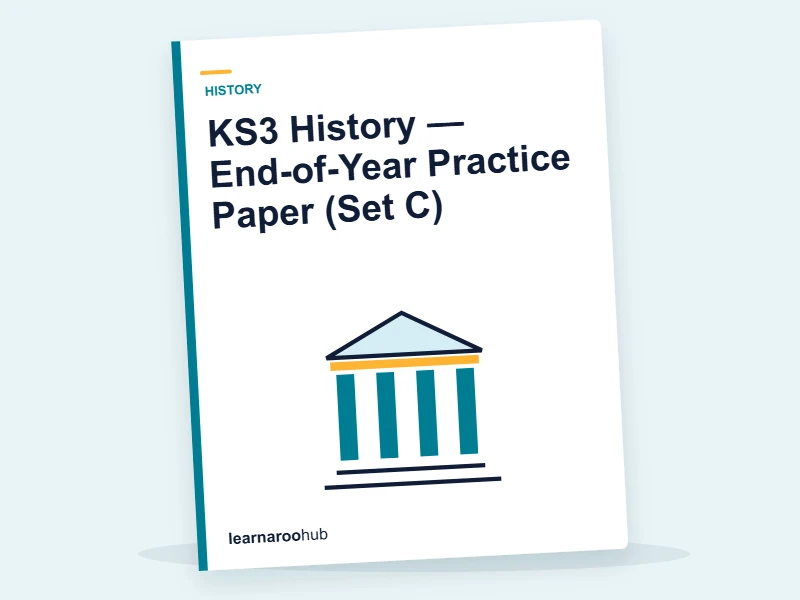 KS3 History — End-of-Year Practice Paper (Set C) — mock practice paper cover
