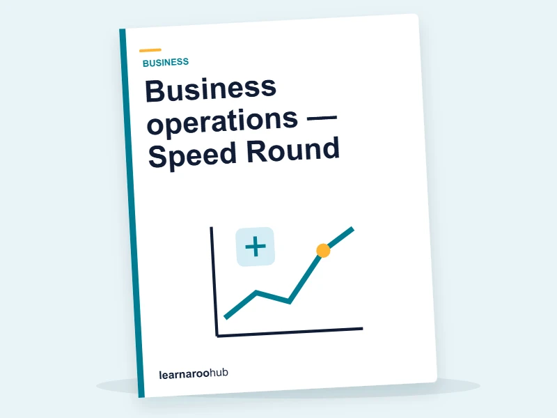 Business operations — Speed Round — quiz cover
