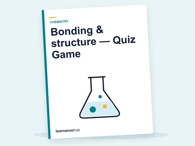 Bonding & structure — Quiz Game — quiz cover