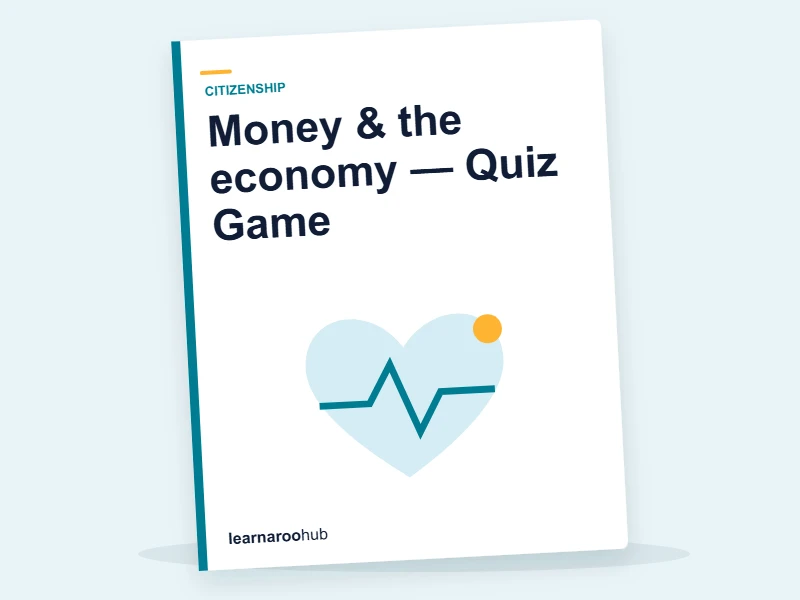 Money & the economy — Quiz Game — quiz cover