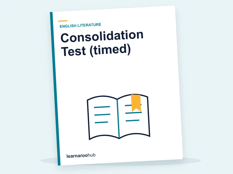 GCSE English Literature (AQA 8702) — Gated Series — Module 7: Consolidation Test (timed) — quiz cover