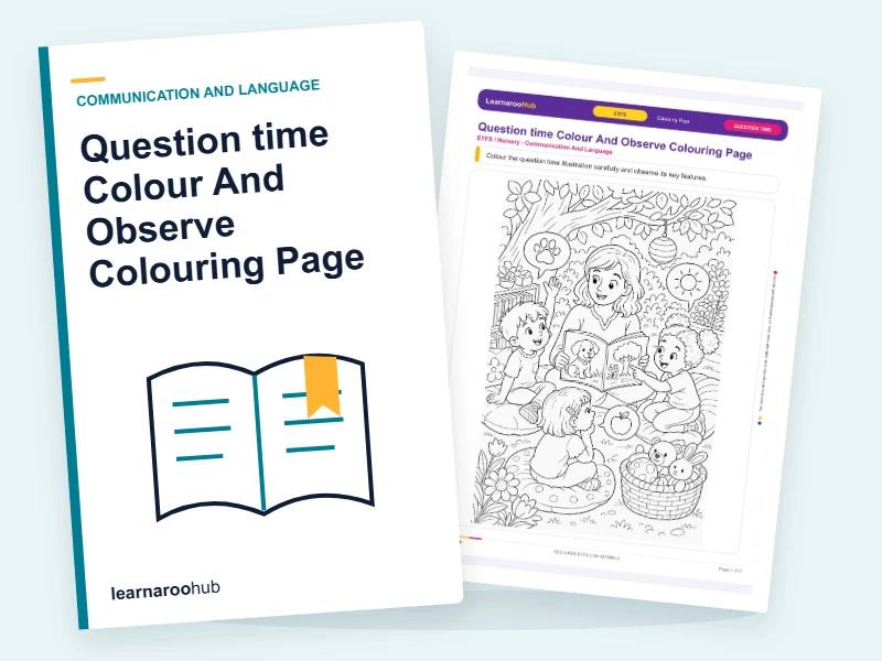 Question time Colour And Observe Colouring Page — colouring sheets cover
