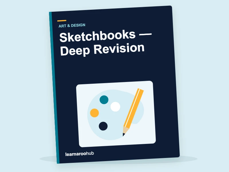 KS2 Art & Design: Sketchbooks — Deep Revision — activity book cover