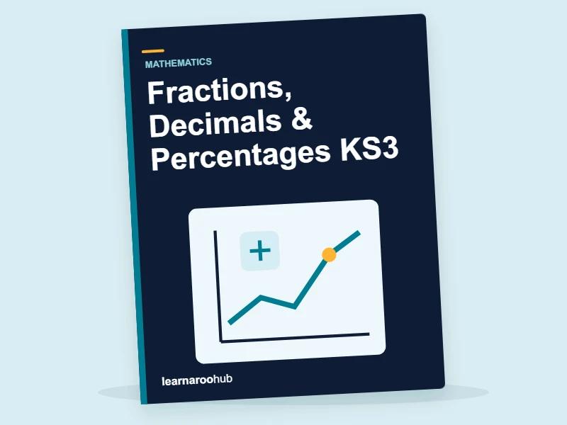 Fractions, Decimals & Percentages KS3 — activity book cover