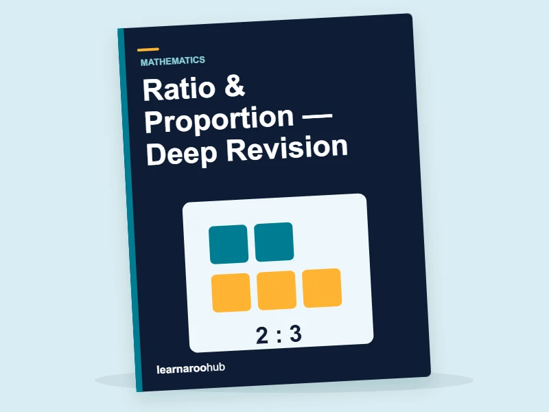 KS3 Maths: Ratio & Proportion — Deep Revision — activity book cover