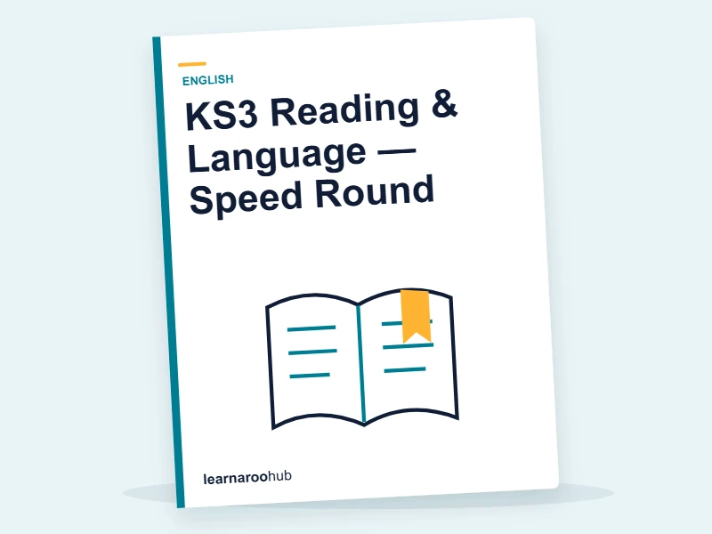 KS3 Reading & Language — Speed Round — quiz cover