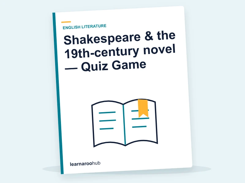 Shakespeare & the 19th-century novel — Quiz Game — quiz cover