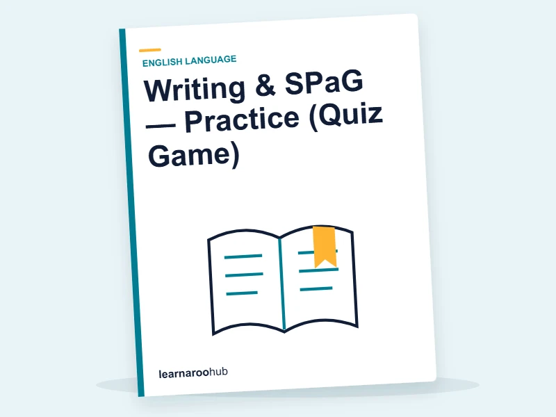 Writing & SPaG — Practice (Quiz Game) — quiz cover