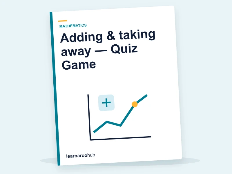 Adding & taking away — Quiz Game — quiz cover