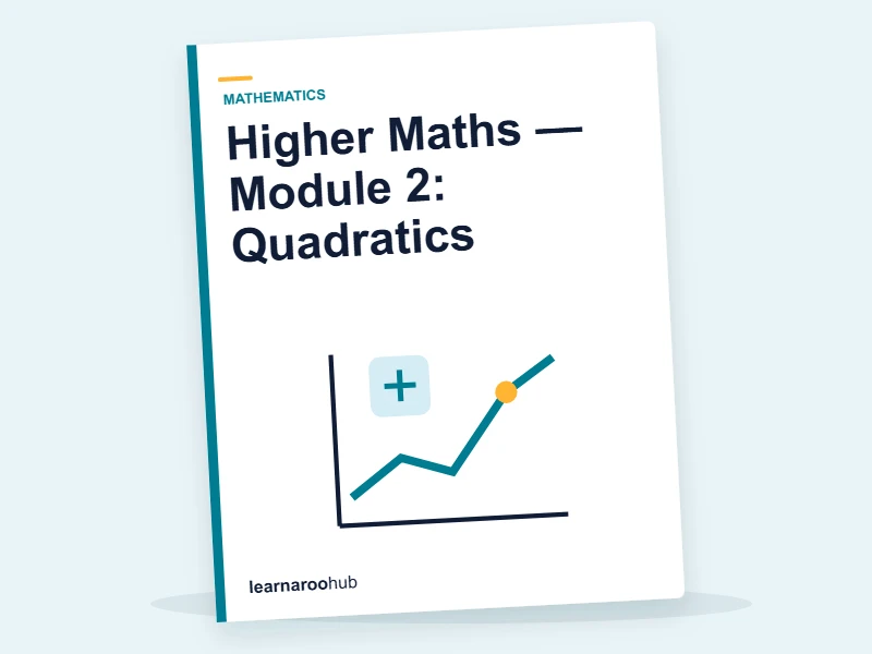 Higher Maths — Module 2: Quadratics — e-learning module cover
