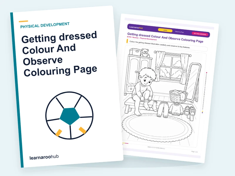 Getting dressed Colour And Observe Colouring Page — colouring sheets cover