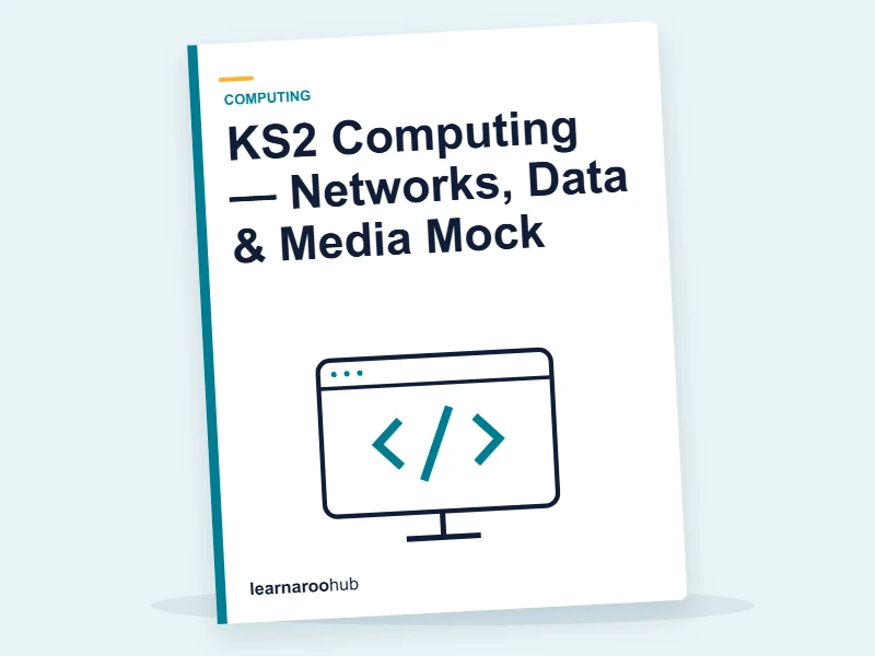 KS2 Computing — Networks, Data & Media Mock — quiz cover