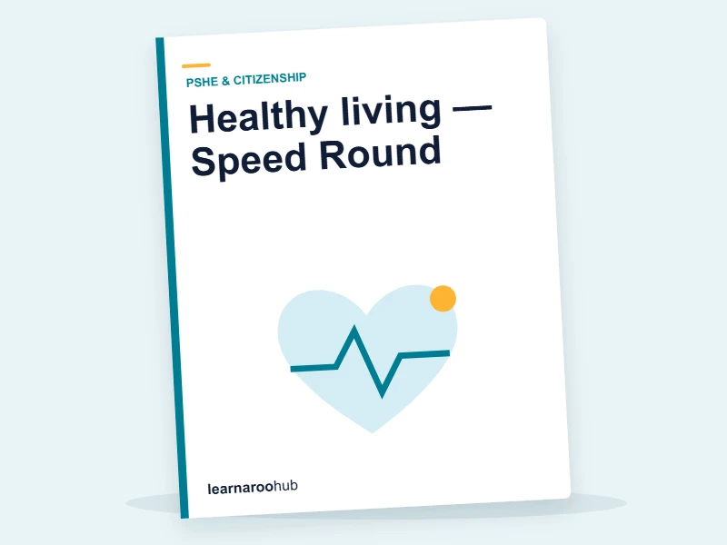 Healthy living — Speed Round — quiz cover