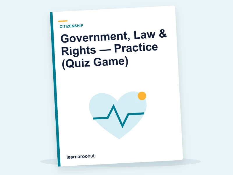 Government, Law & Rights — Practice (Quiz Game) — quiz cover