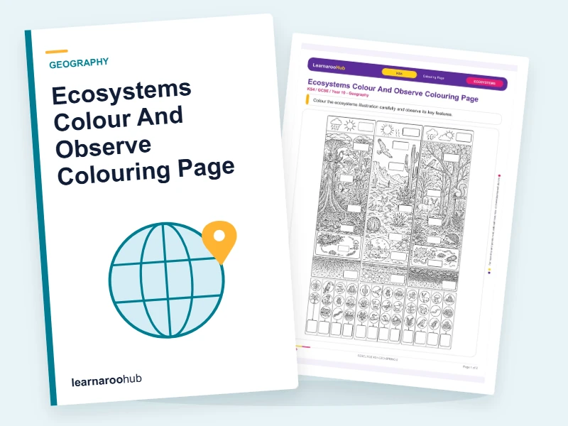 Ecosystems Colour And Observe Colouring Page — colouring sheets cover