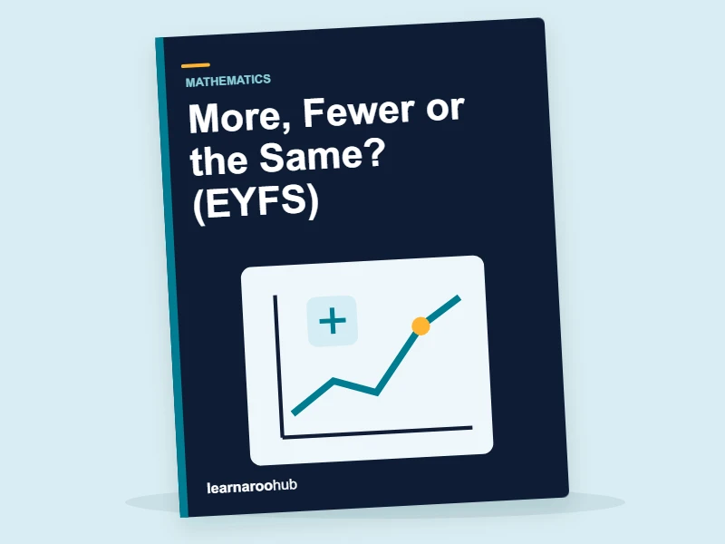 More, Fewer or the Same? (EYFS) — activity book cover