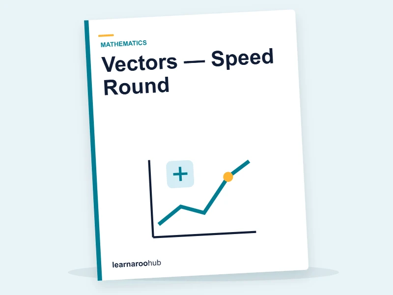 Vectors — Speed Round — quiz cover