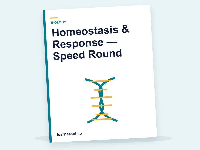 Homeostasis & Response — Speed Round — quiz cover