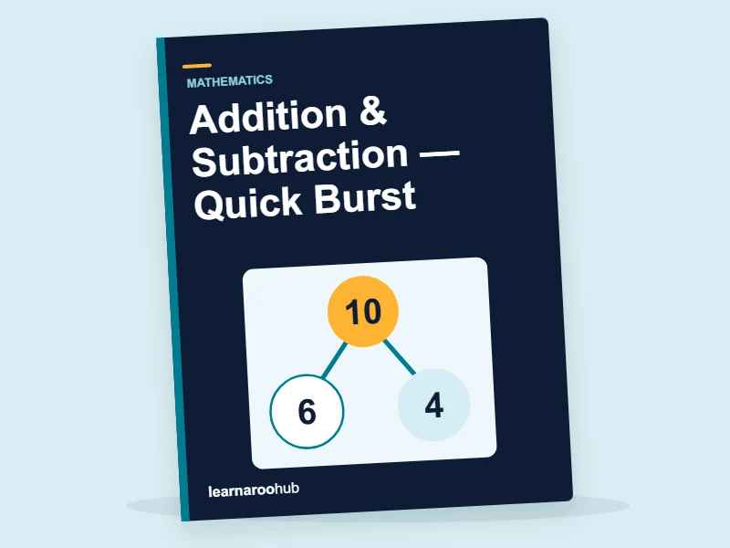 Year 6 SATs Maths: Addition & Subtraction — Quick Burst — activity book cover