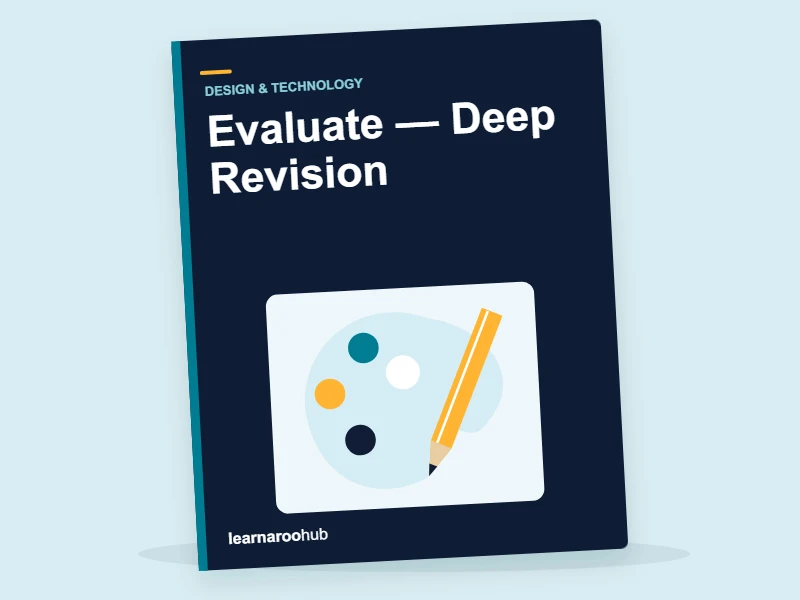 KS1 D&T: Evaluate — Deep Revision — activity book cover
