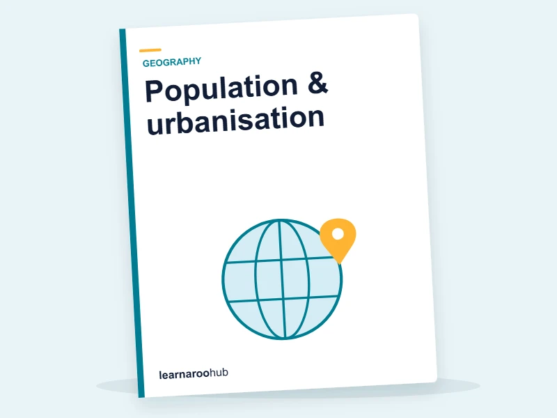 KS3 Geography — Module 5: Population & urbanisation — e-learning module cover