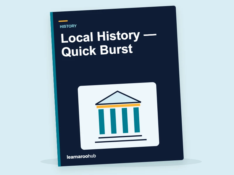 KS1 History: Local History — Quick Burst — activity book cover
