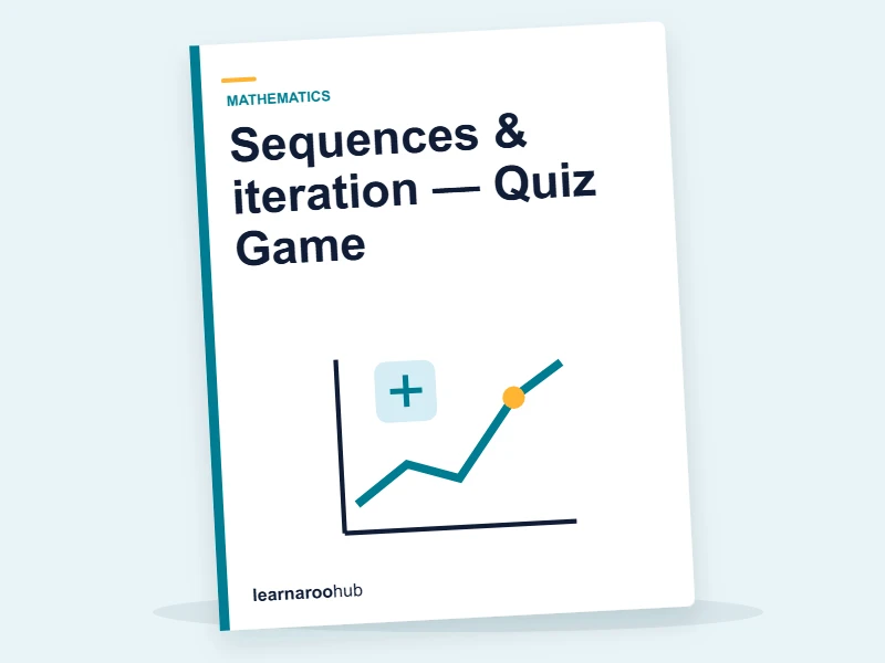 Sequences & iteration — Quiz Game — quiz cover